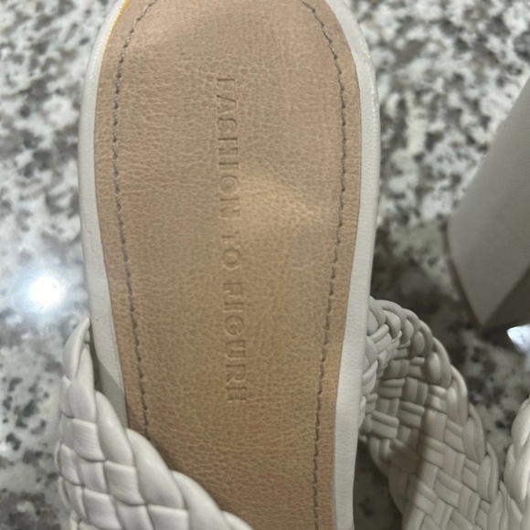 Woven Double-Strap Slide Sandals - Cream - Picture 4 of 4